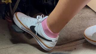 Driving in my New Nike Sneakers