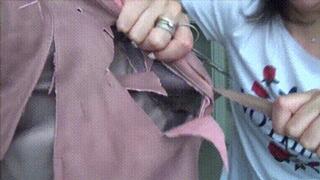 Destroy pink jacket with shiny lining Jb