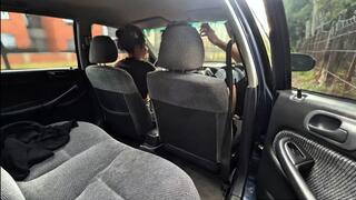 Stepsisters adventure on honda civic will make you relax and of course your cock hard 4K