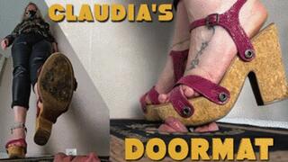CC - Claudia's doormat, muddy sandals