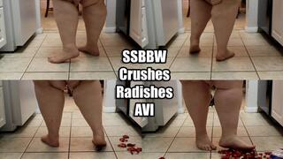 SSBBW Crushes Radishes (AVI)