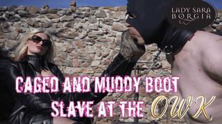 Caged and Muddy Boot Slave at the OWK (1080p)