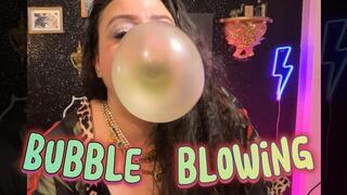 Sloppy Chewing & Bubble Blowing ASMR Fetish (No Music) - Glamorous Gum Goddess