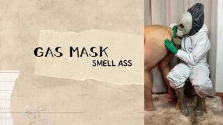 smelling her ass in gas mask
