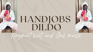 handjobs dildo in gas mask and hazmat suit