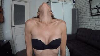 RUBBING ICE ON SEXY ARCHED THROAT (TH)