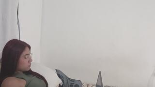 My girl studying concentrated and I bombard her with wet and disgusting farts