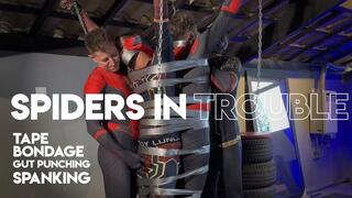 Spiders in Trouble (720p) - Gay Bondage - Gay Domination - Spanking - Duct Tape - Spiderman - BDSM