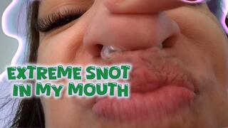 POV: Big Nose Extreme Snot in my Mouth and Spit out