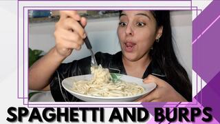 Eating spaghetti : mukbang and burps