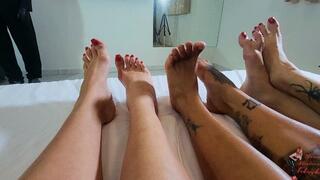 Foot Worship, part 1, by Manu, Agatha, Mibby and Slave, FULL HD
