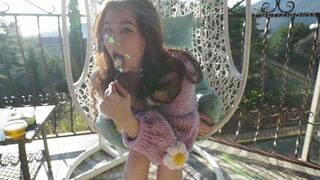 Lick my feet in honey!