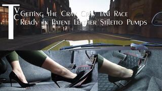 Getting the Cray Cray Taxi Race Ready in Patent Leather Stiletto Pumps (mp4 1080p)