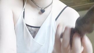 Making Myself Squirt With BD Dildo