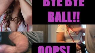 TESTICLE NURSE ALMOST CRUSHES A NUT! THEN SUCKS HIS BRUISED & SWOLLEN BALLS WAY TOO HARD!