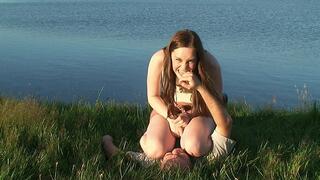 Sophie Face & Finger Chewing By The Lake