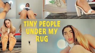 Tiny People Under My Rug - Giantess Gabriela crushing 4K
