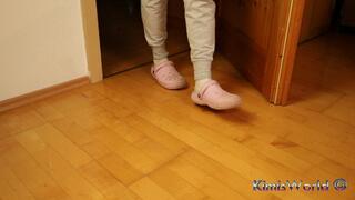 Dirty White Socks – Dangling and Foot Tease in Sweats