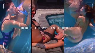 Blue is the Wettest Colour - Taylor Pink & Jasper Reed - Underwater lesbian squirting & butt plugs