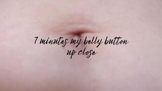 7 minutes my belly button up close