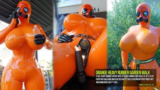 ORANGE HEAVY RUBBER GARDEN WALK
