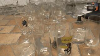 Drinking Glasses meets my spiked Wellies