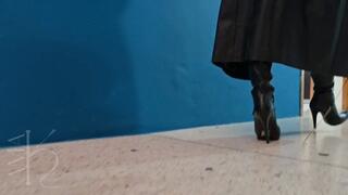 Bullwhipped in Leather and Berlin Boots by Ama K