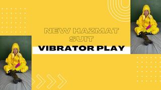 new yellow hazmat suit and vibrator