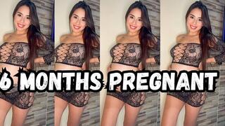 6 months pregnant, playing with my pussy