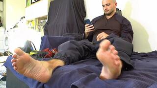 Barefoot ex cop Adonis now cum