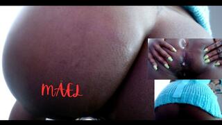 Macro Pest Shoved In A Dark Spot - Ebony Giantess Anal Vore