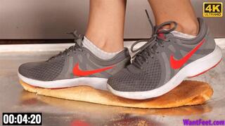 Sneaker Bread Crushing - 4K MP4