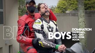 Biker Boys - Green Bike Part 1 (720p) Gay Domination - Gay Bondage - Nose Hook - Handgag - BDSM - Biker Gear