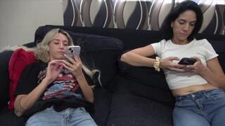 Amber and Mistress Tempted: Fun Belly Button