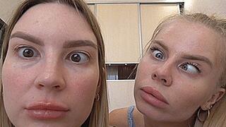 Slanted eyes of girlfriends! MP4