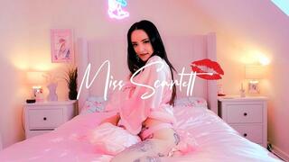 Scarlett's pink satin overload pillow fuck #2!