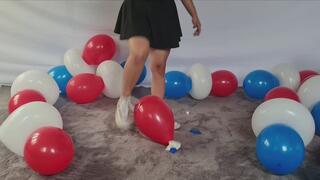 4th of July popping in USA Converse