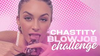 CHASTITY BLOWJOB CHALLENGE!