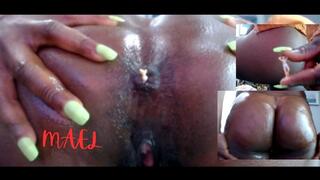 Cuckold Husband Stuffed In Oily Anal Vore - Unaware Giantess Ebony Ass Smothering