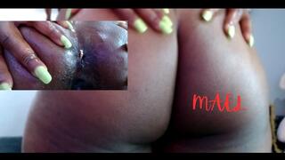 Macro Man Used As Anal Plug In Oily Anal Vore - Unaware Giantess Ebony Ass Smothering
