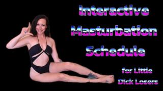 Interactive Masturbation Schedule for Little Dick Losers