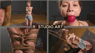 Little Agness - Turned Into a Cute Bondage Toy with Lagre BallGag (UHD 4K MP4)