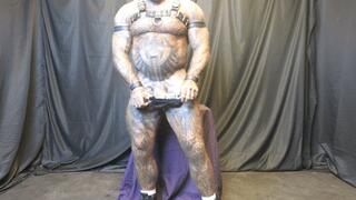 Leather Masturbation and Edging