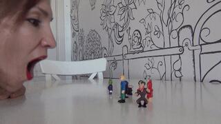 Hurricane blow from sexy giantess