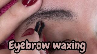 Eyebrow waxing