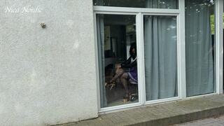 The little sissy bitch has a window seat