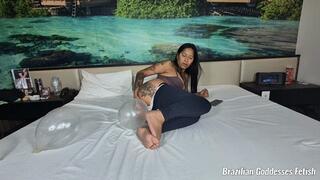 I Invited My Friend to Let Out Several Long Farts on Balloons - by Anita Perverse & Kiara Nissei - Full Video