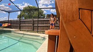 Nathalia Caught Creeping And Made To Worship Muscles