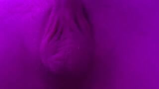 Tickling my good boy's cock and balls