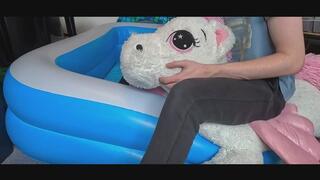 Inflatable Pool And Plush Play
